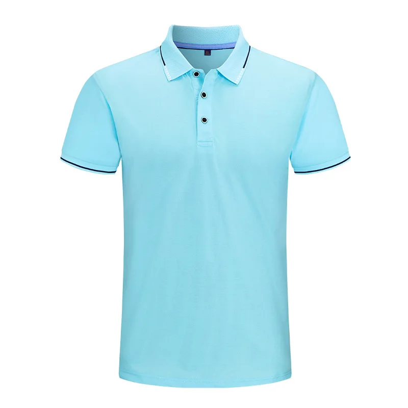 

Мужское однотонное поло без подкладки, с короткими рукавами и логотипом на заказ, лето 2021