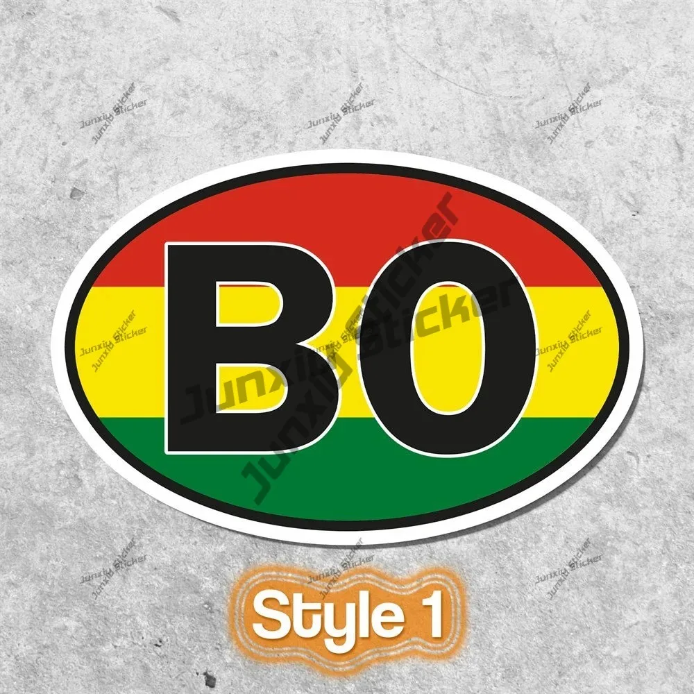 Боливии Череп Флаг Герб Шокер Ручная Наклейка белый Контур с Флагом Круглый