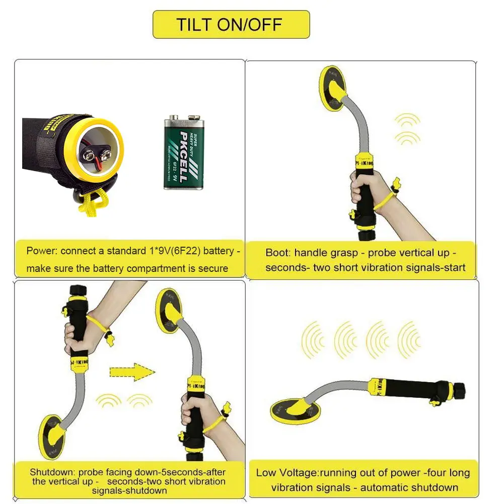Водонепроницаемый PI Iking-750 детектор золота сокровищ для продажи металлов