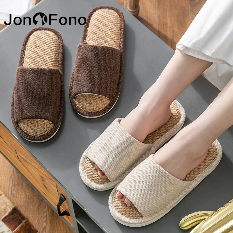 

JonoFono 2022 New Women Sandals Sweet Indoor Couple Slippers Woman Fashion Soft Woman Sandals Footwear Size 36-41