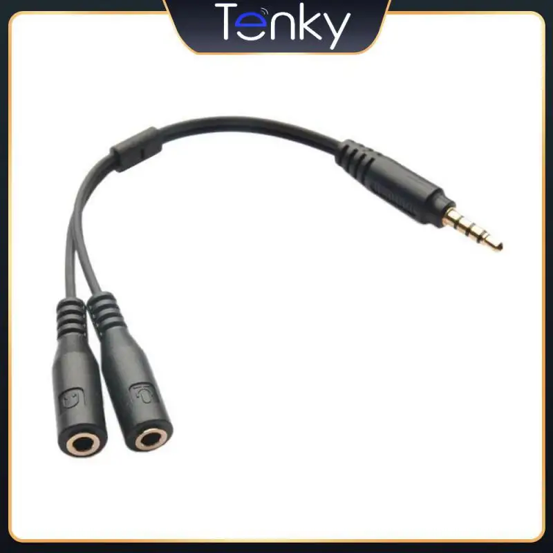 

Splitter Headset Mic Black Cable Adapt Type C Male To 2 Female Share Cable Adapter For Earphone Headphone Adapter Portable 3.5mm