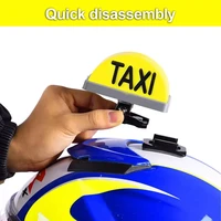 led taxi sign light helmet usb rechargeable indicator kit for motorcycle tricycles usb with switch suction beacon signal