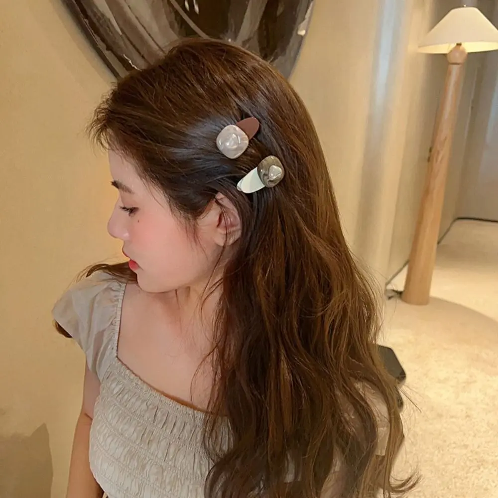 

Heart Duckbill Clip for Women Korean Hairpins Geometric Small Hair Barrettes Girl Hairgrip Hair Accessories Gifts