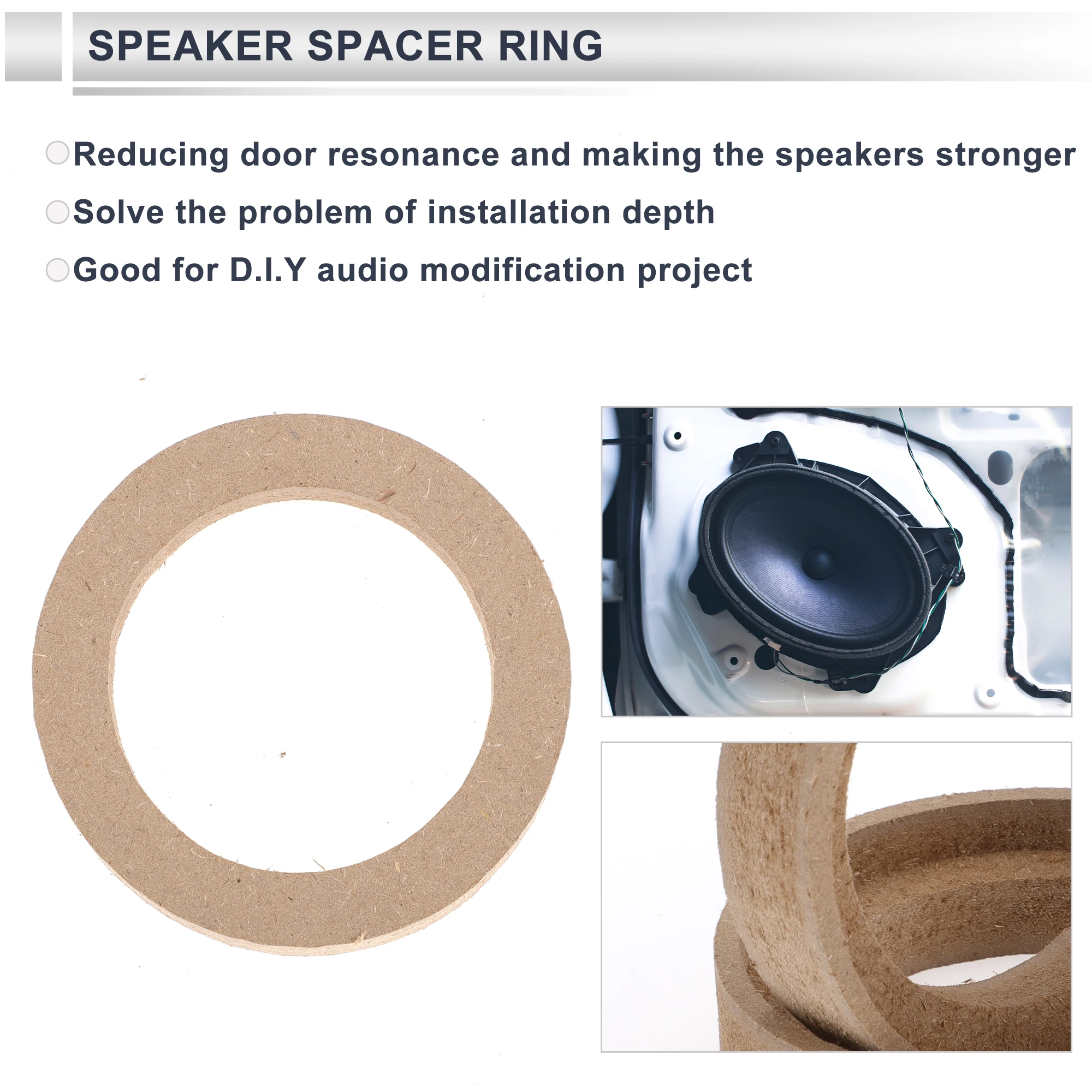 X Autohaux 2 шт. прокладочное кольцо для динамика твитер адаптер водонепроницаемый 1 97
