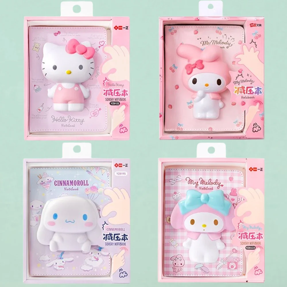 3D-ноутбук Sanrio Dekompresyjny Cinnamoroll Hello Kitty Kawaii Cartoon Book Student School Supply kreatywny