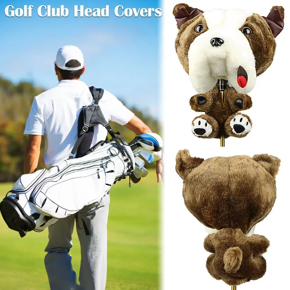 

Neck Driver Practical Accessories Plush Animal Headcover 1/3/5 Fairway Woods Golf Rod Sleeve Sets Golf Club Head Covers