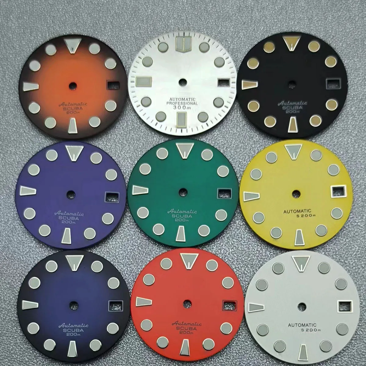 

28.5MM Green Luminous Watch Disc With Date Window For NH35 NH36 Automatic Mechanical Movement NH35 Watch Wccessories