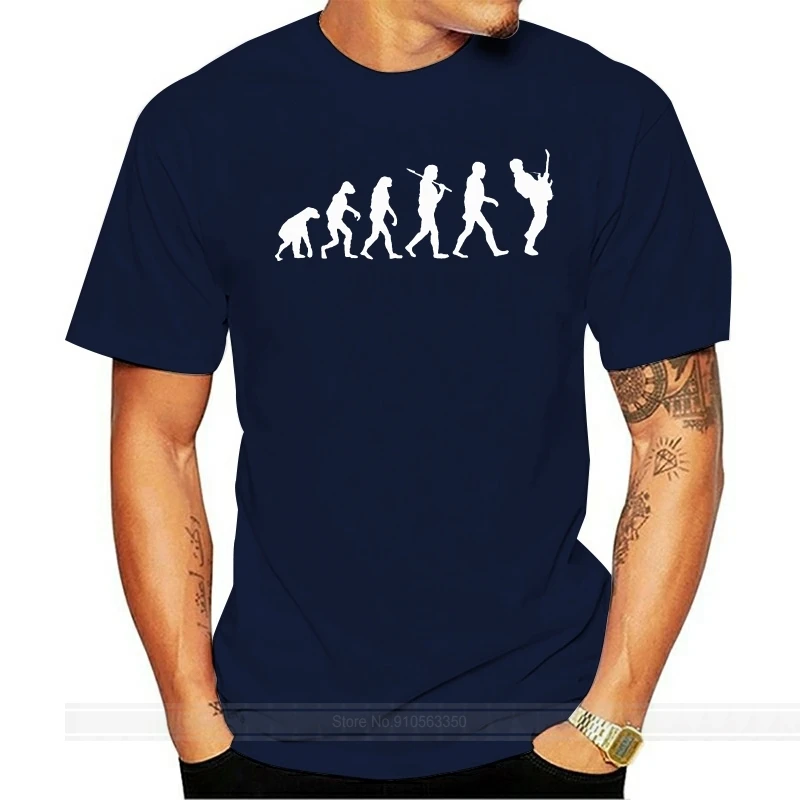 

Fashion print pattern casual t shirt Evolution Of a Guitarist Music Rock Guitar Musician Band Metal Mens Tshirt