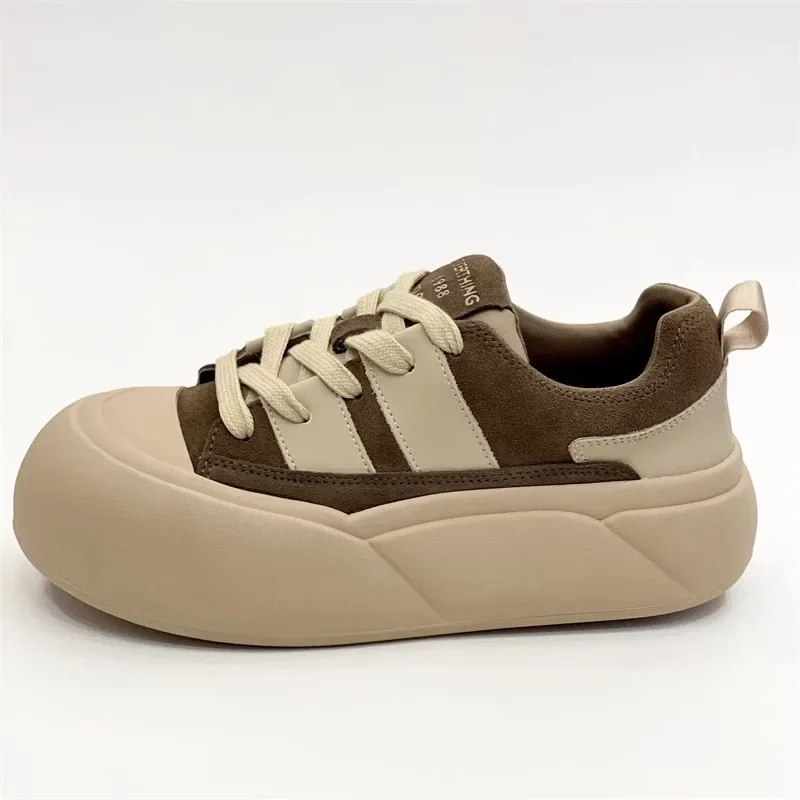 

Женские кроссовки на толстой подошве, универсальные спортивные кроссовки на платформе, для скейтборда, осень 2023