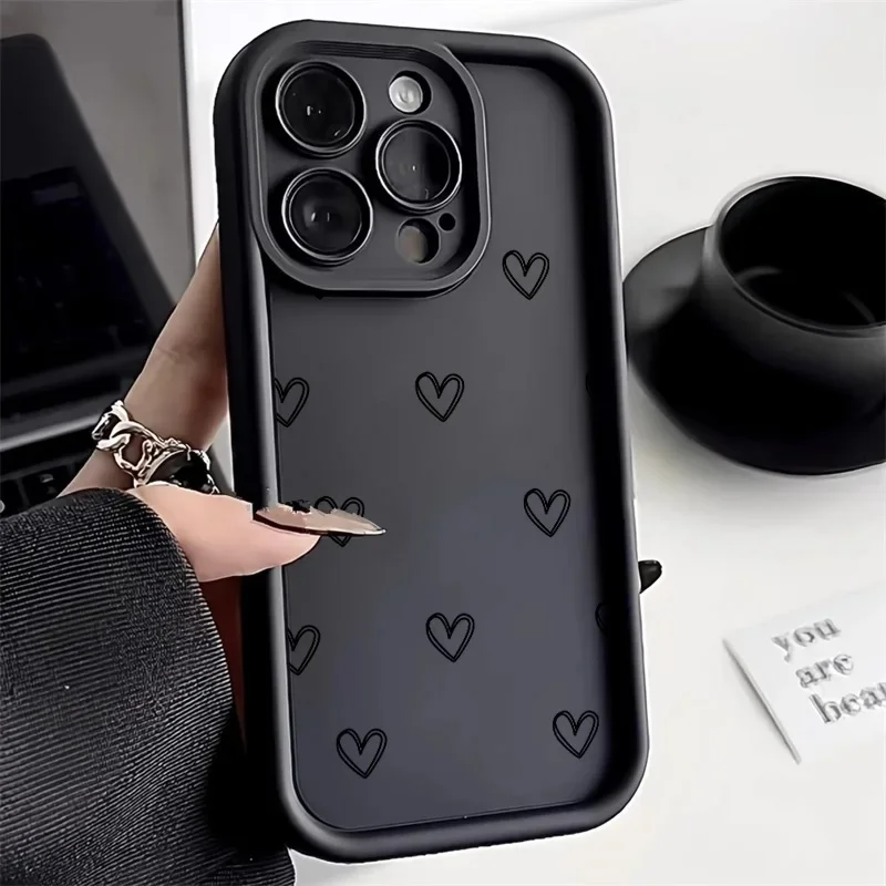 Фото Минималистичный матовый чехол Love Heat для Xiaomi 15T Pro 14T POCO X7 X3 X5 X6 F5 F3 X5 F7 M7 M3 M6 Pro F8 15 Ultra 5G, силиконовый чехол №4