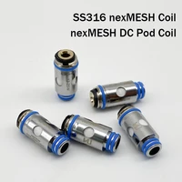 5pcs nexmesh pod coil 0 4ohm ss316 coil and dc 0 4ohm coil for smok ofrf nexmesh aio pod kit