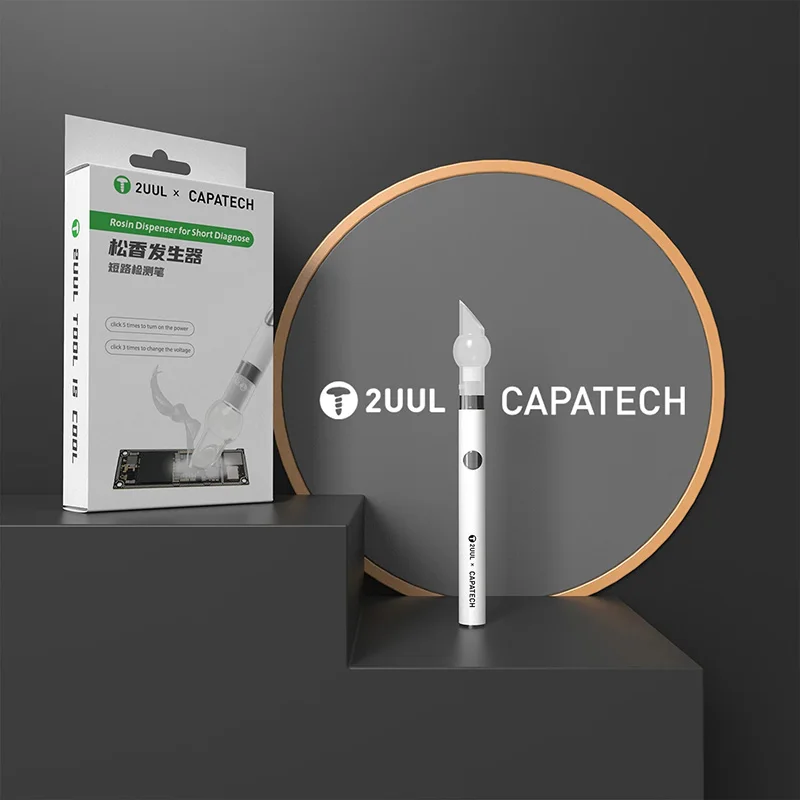 

2UUL TT01 Rosin Dispenser Soldering Rosin Flux Pencil Support for PCB Board Welding Short Circuit Atomizing Short Rosin Pen