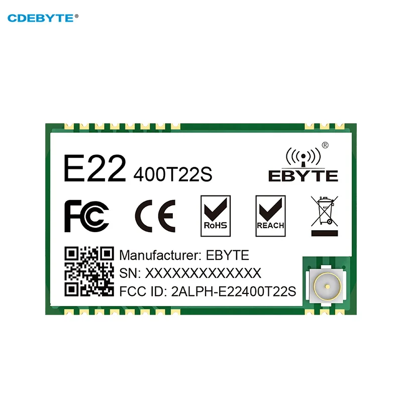 

SX1268 радиочастотный модуль 433 МГц CDEBYTE E22-400T22S MD UART беспроводной передатчик и приемник RSSI Net Work TXCO модуль приемопередатчика
