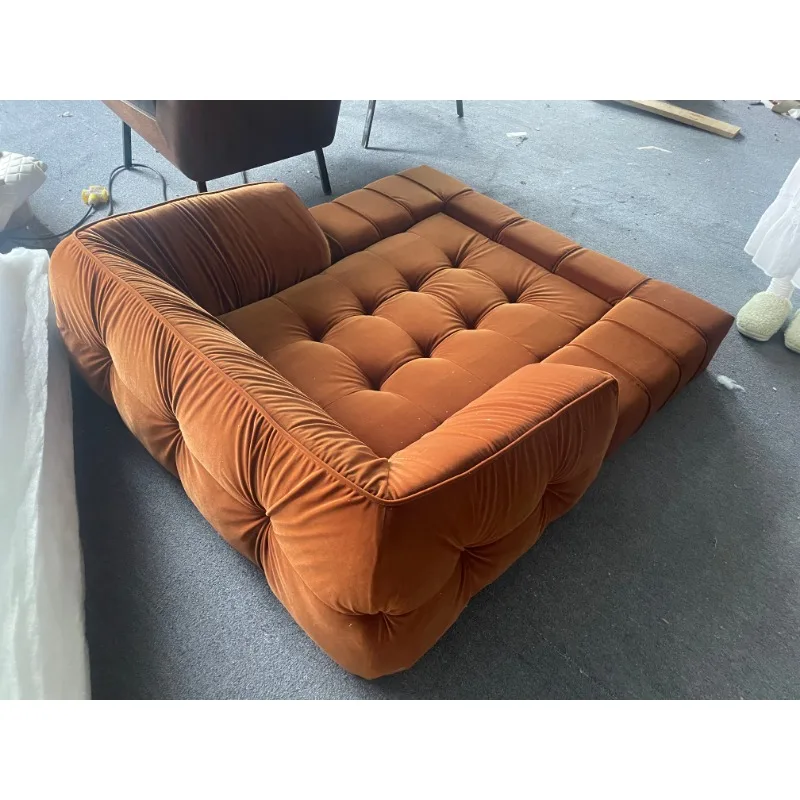 Мебель для гостиной модульный напольный диван комбинированный современный