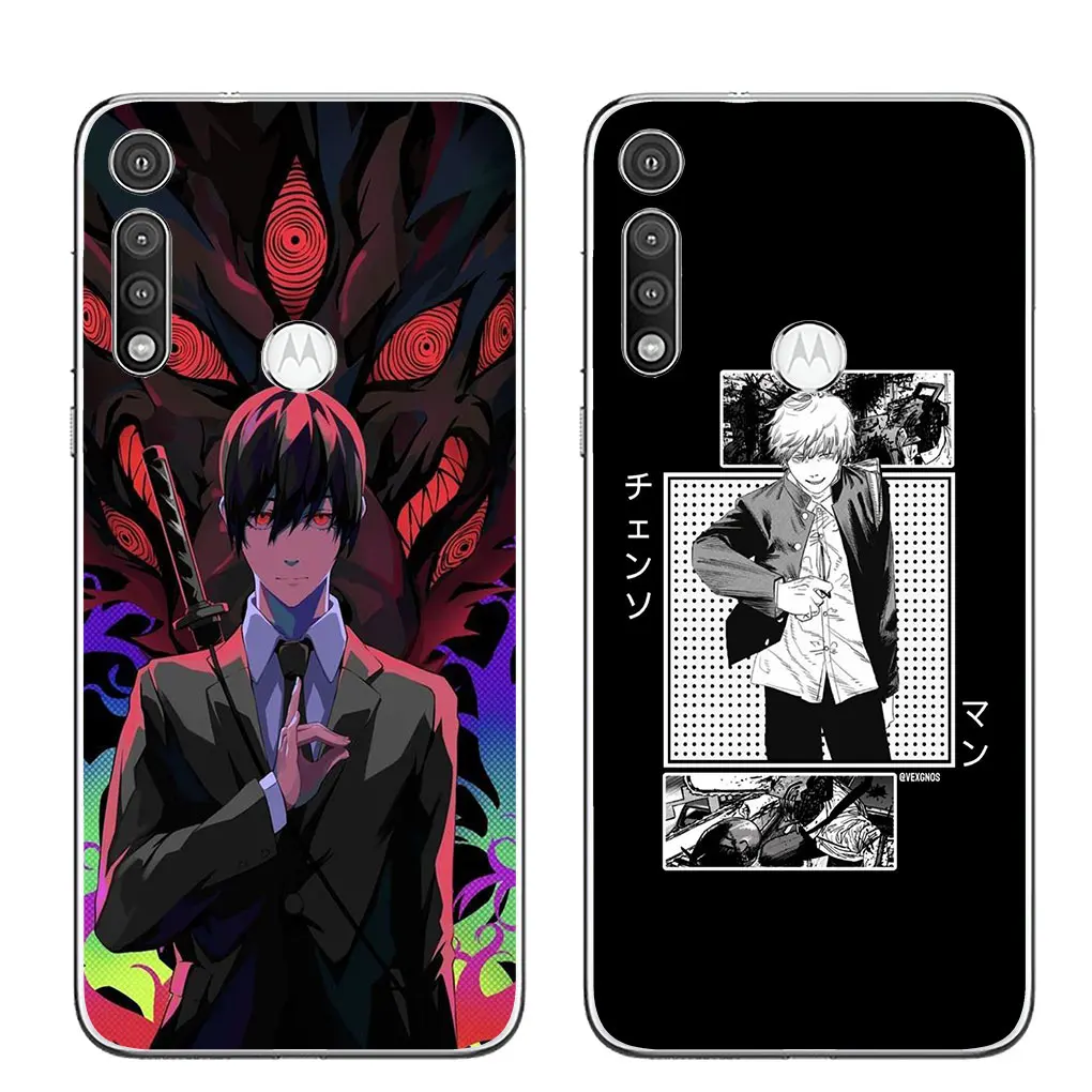 Чехол для телефона Chainsaw Man Gir Denji Makima Motorola Moto Edge 40 50 Pro 30 neo 20 Ultra One Fusion E22 E40 E30 мягкий