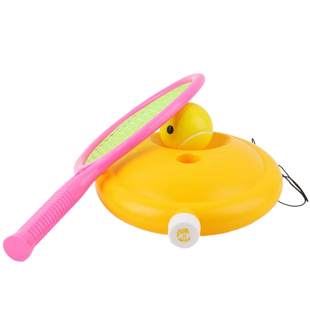 

Kids Tennis Trainer Set Training Practice Tennis Tool with Small Racket Portable Tennis Excise for Kids Adults Beginner