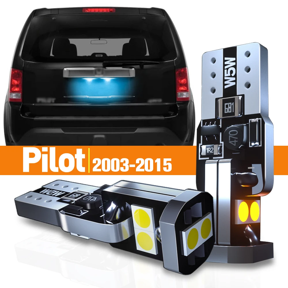 

2x LED License Plate Light For Honda Pilot 2003 2004 2005 2007 2008 2009 2010 2011 2012 2013 2014 2015 Accessories Canbus Lamp