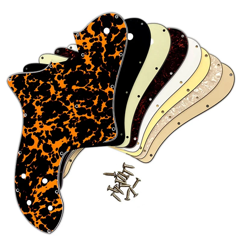 

Pleroo Custom Guitar Parts -For Left Hand US FD 72 Tele Deluxe Reissue Guitar Pickguard Without No Pickup Replacement Multicolor