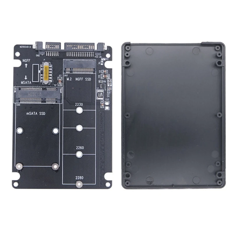 Адаптер 896F M.2 NGFF/MSATA — SATA3 SSD двойной вход для хранения данных на ноутбуке или