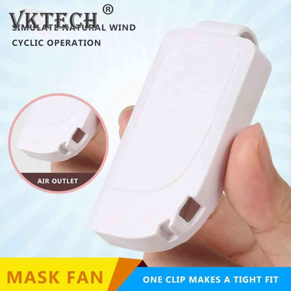 

Mini Fan for Face Mask Clip-On Summer Portable Outdoor Sports Mute Quiet Mask Fan Cooling USB Wearable Personal Air Purifiers