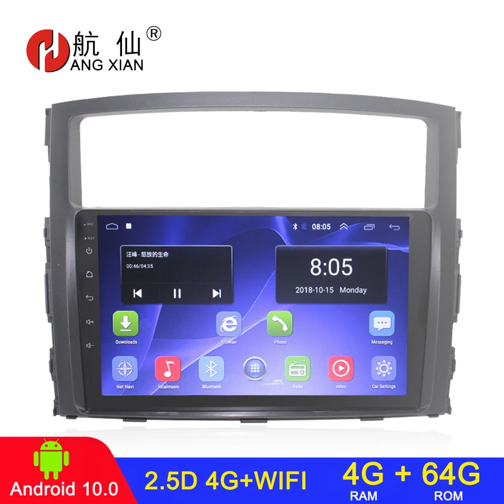 

Android 2din car radio for Mitsubishi Pajerao V93 V97 Pajero 4 V80 V90 2006-2014 car multimidia player 2G+32G 4G internet