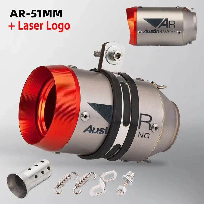 

AR Austin Racing GP1-R выхлопная система мотоцикла Универсальный впускной отверстие 51 мм/60 мм