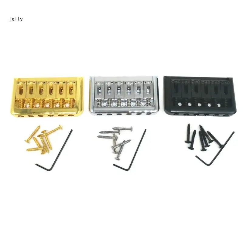 

448C Adjustable 6 String Guitar Bridge Metal Fixed Top Load Guitar Tailpiece