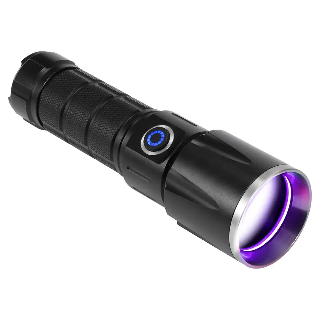 

LED Flashlight Money Detector Rechargeable Torch Purple Light Pet