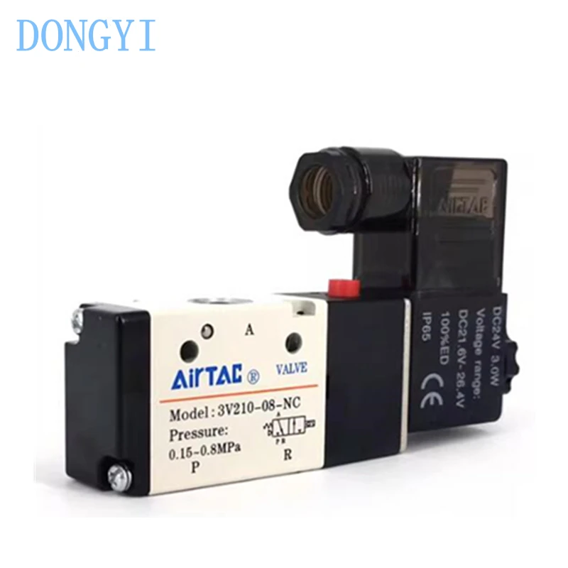 Электромагнитный клапан 3V200 3V210 3V210-06-NC 3V210-06-NO 3V210-08-NC 3V210-08-NO A B C E F AC220V DC24V AC110V AC24V DC12V