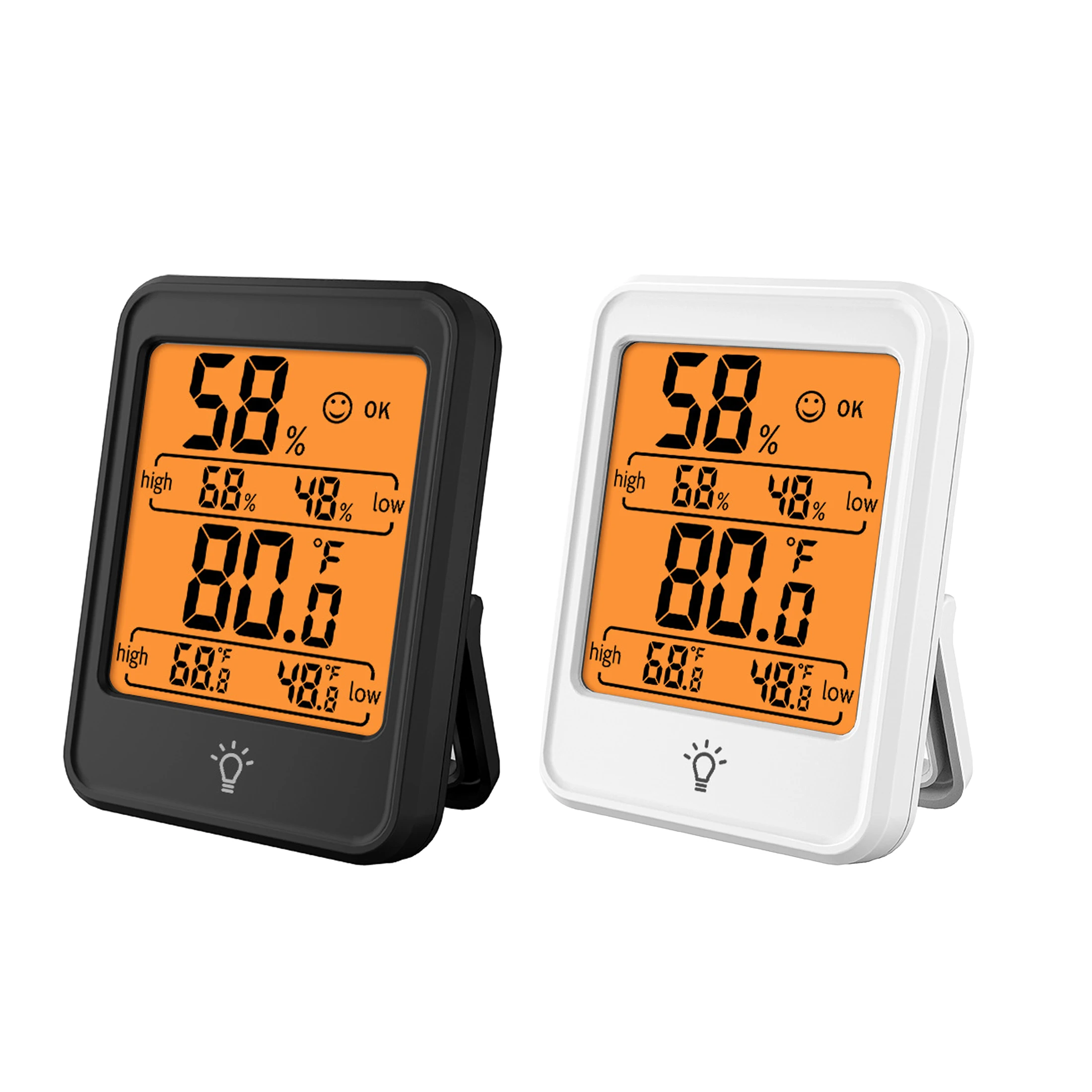 

Digital Indoor Thermometer Hygrometer Humidity Gauge with Jumbo Touchscreen and Backlight Temperature Humidity Monitor