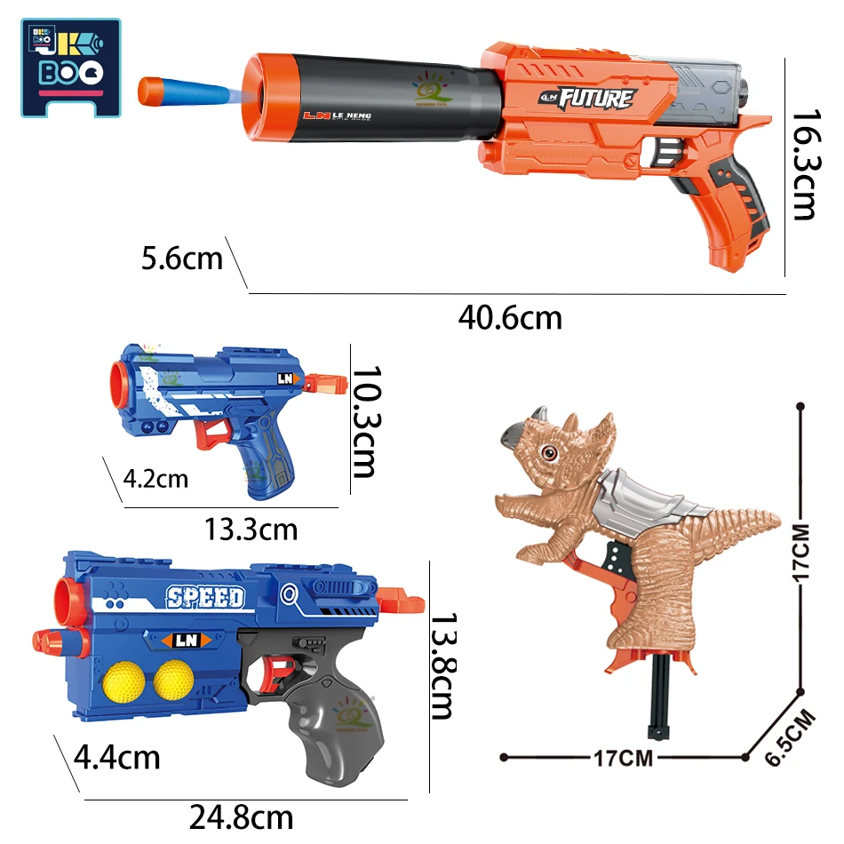 UKBOO Eva мягкие пули Пистолеты для стрельбы рандомные воздушные безопасные в