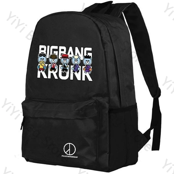 Фото Рюкзак G Dragon Bigbang Kpop Fashion BIGBANG, рюкзаки с мультяшным принтом GD Fans, студенческая школьная сумка, корейский рюкзак большой вместимости №2