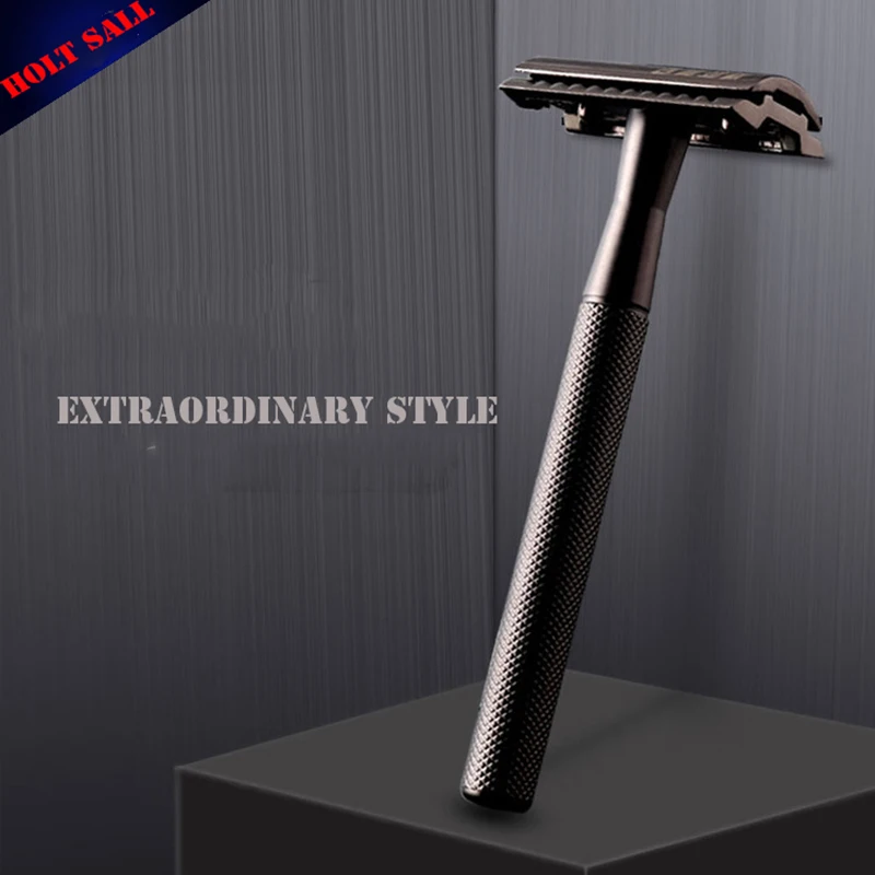 Adjustable Safety Razor Double Edge Stainless Steel Classic Mens Shaving Mild to Aggressive Hair Removal Shaver Razor Shave Man