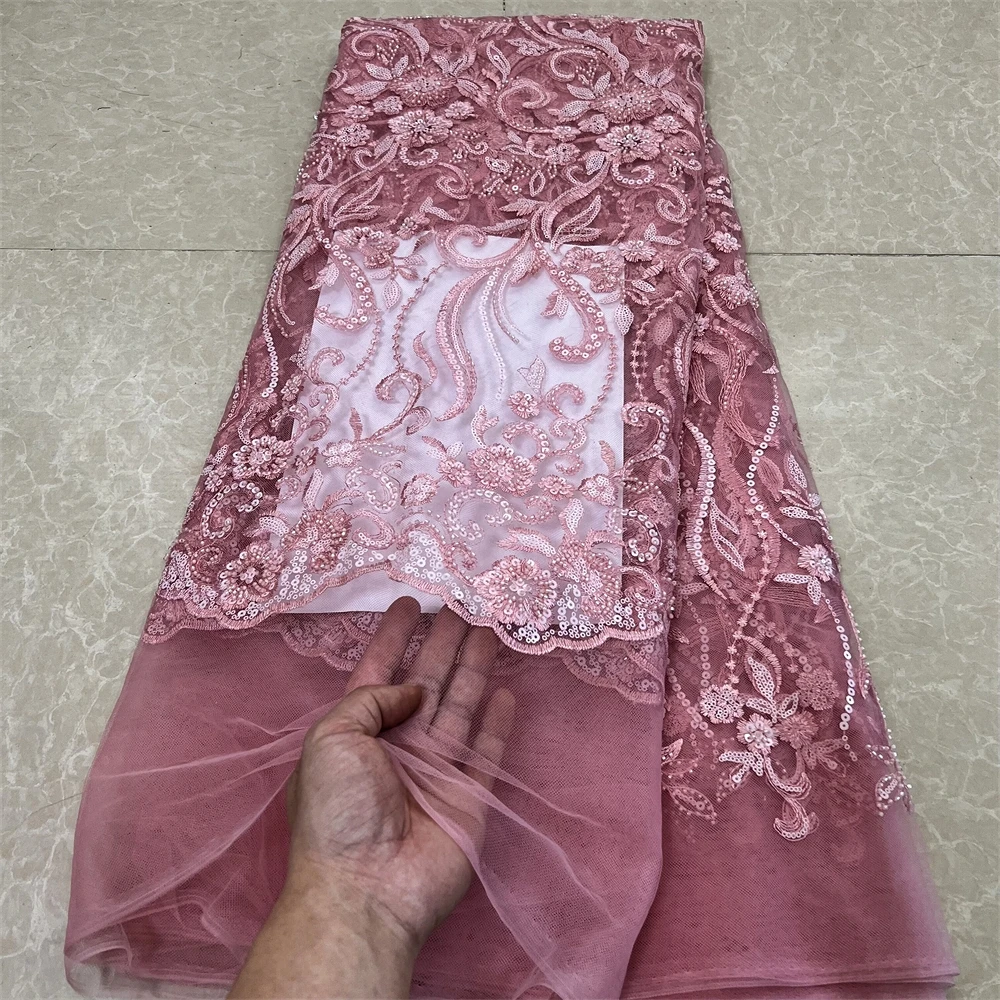 Новинка 2024 высокое качество Африканский нигерийский чистый тюль дамасская