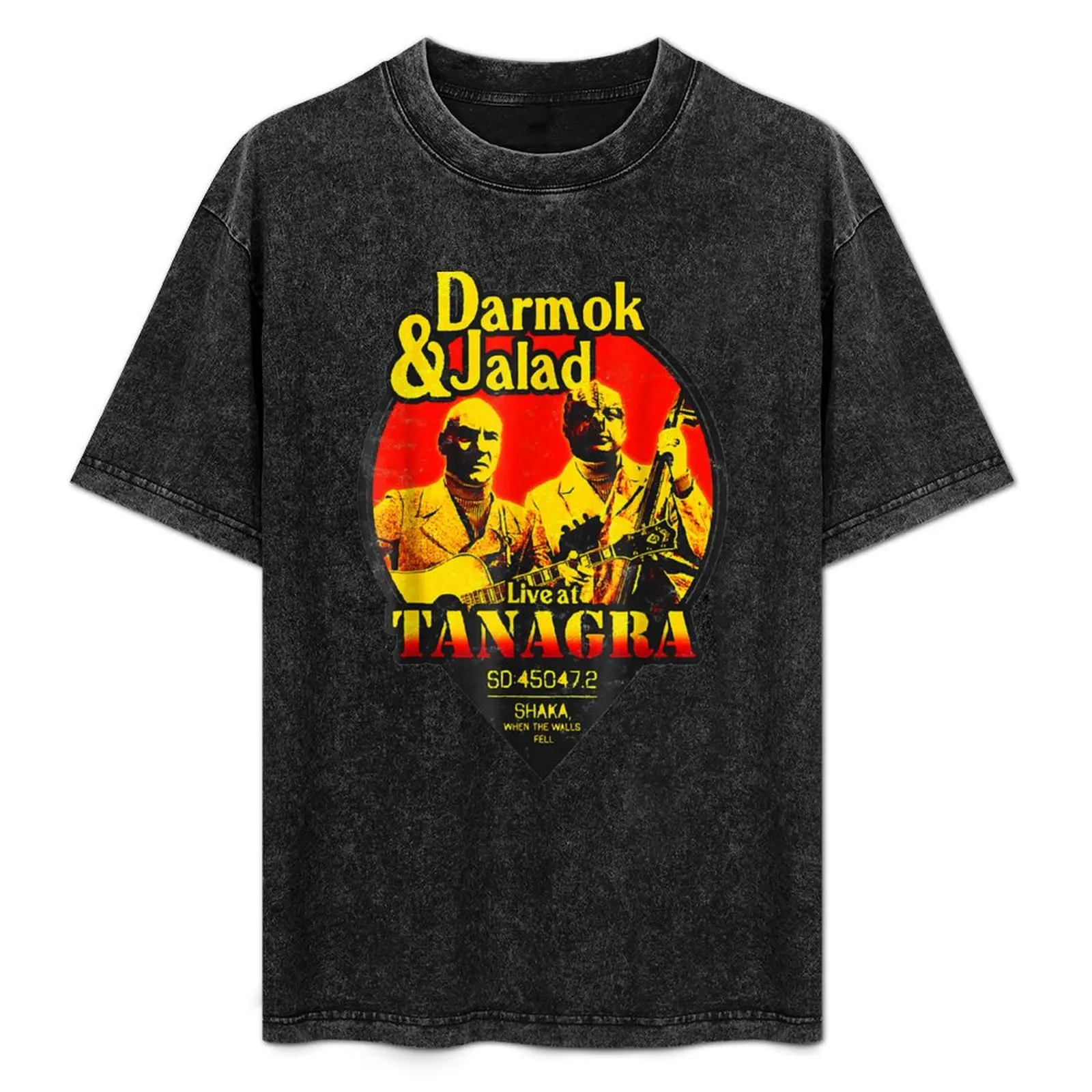 Фото Футболка Darmok funny and Jalad At Tanagra, базовая, для повседневной носки, с короткими рукавами №1
