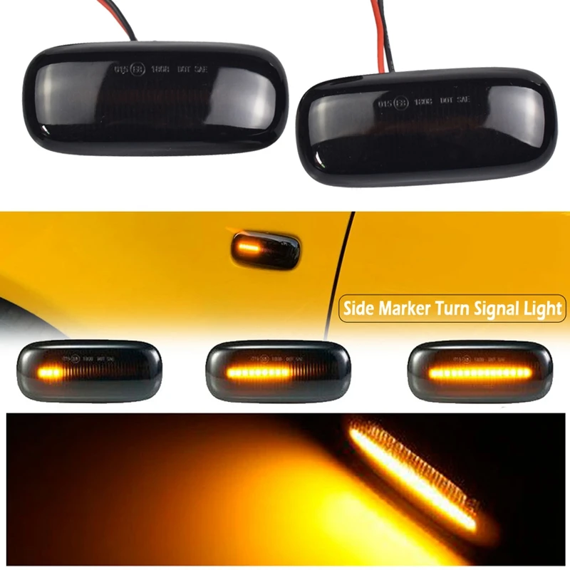 Автомобильные светодиодные динамические боковые габаритные огни для A2 A3 8L A4 B5 A6 4B