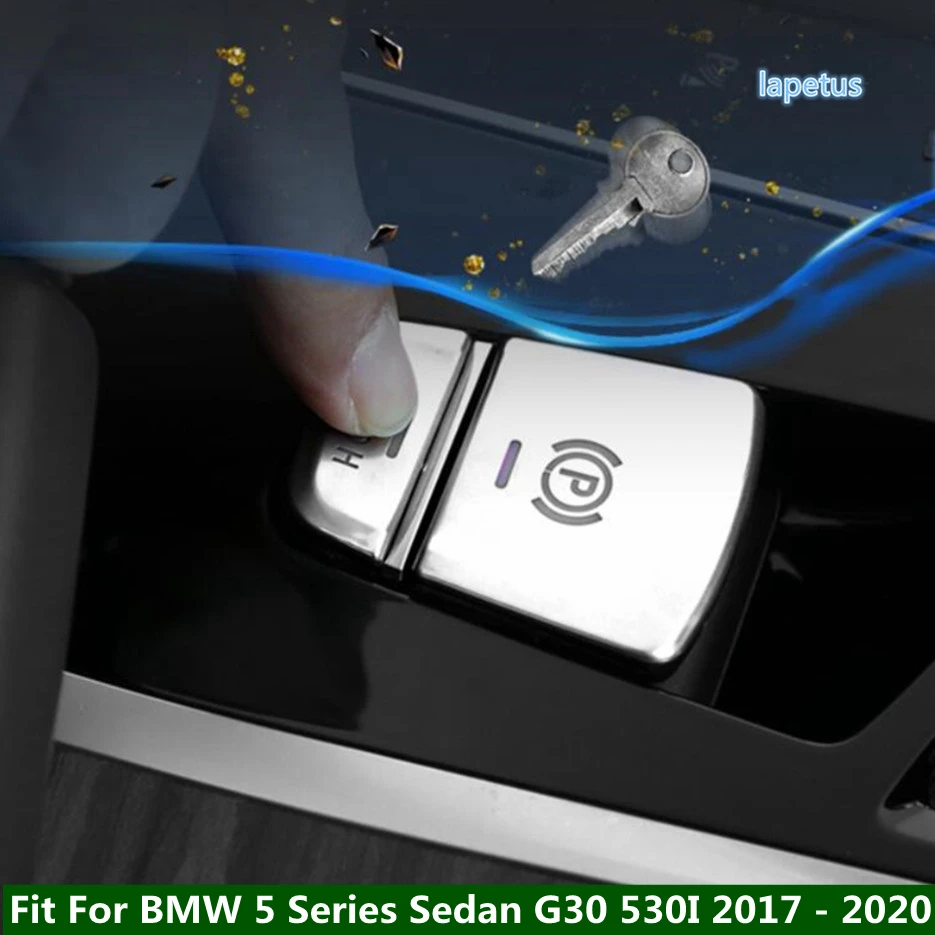 

Electrical Handbrake Park "P" Stalls / Auto Hold Button Decor Cover Trim For BMW 5 Series Sedan G30 530I 2017 - 2021 Accessories