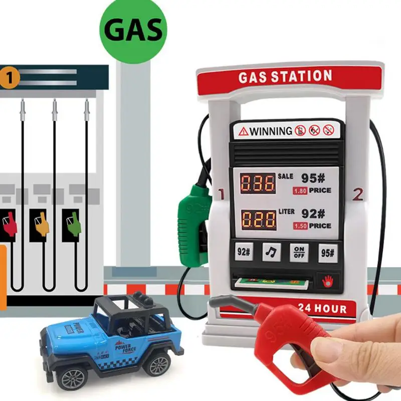 

Petrol Station Toy Analog Voice Prompt Intelligent Station Early Developmental Toy Parent-child Interactive Educational Toys