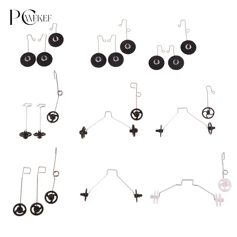 1 комплект, Радиоуправляемый пенопластовый ручной планер, комплект шасси с колесом, искусственная кожа, искусственная кожа, SU27, SU57, Z51, F22, SU35