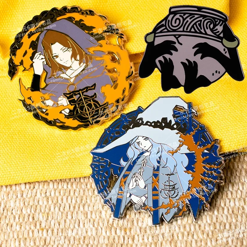 

Elden Ring Melina Ranni Pot Boy Tekken Alexander Cosplay Props Metal Badge Lapel Pin Alloy Backpack Brooch Accessories