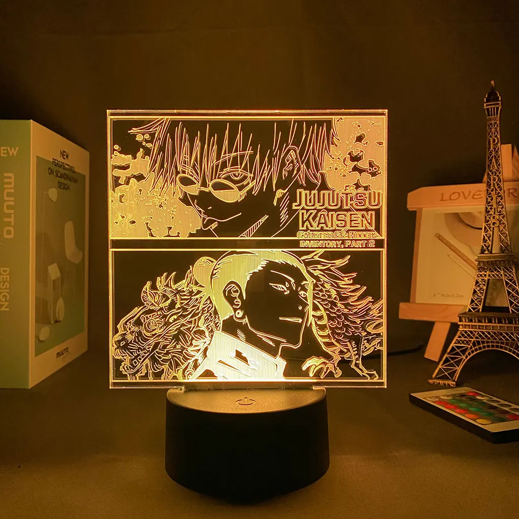 

Anime Lamp 16 Colors Night light Jujutsu Kaisen Led Night Light for Bedroom Decor Night Lamp Jujutsu Kaisen Gift