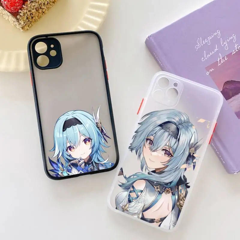 

Eula Genshin Impact game Phone Case matte transparent For iphone 14 11 12 13 plus mini x xs xr pro max cover