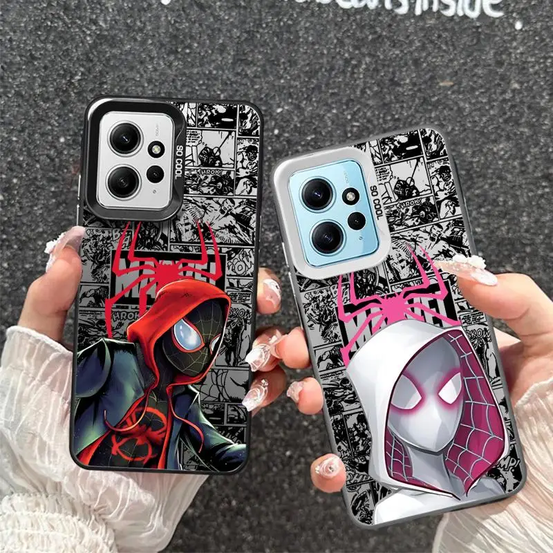 Чехлы для телефонов с героями комиксов Marvel Человек-паук Gwen Xiaomi Poco C50 X3 NFC C61 C51 X3pro
