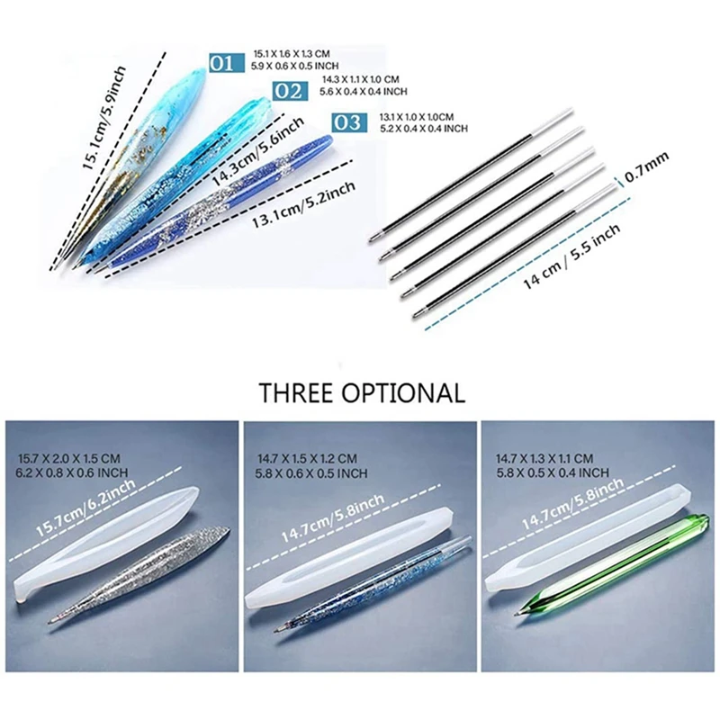 Рисунок 4 - штук формы для шариковых ручек из силиконовой смолы