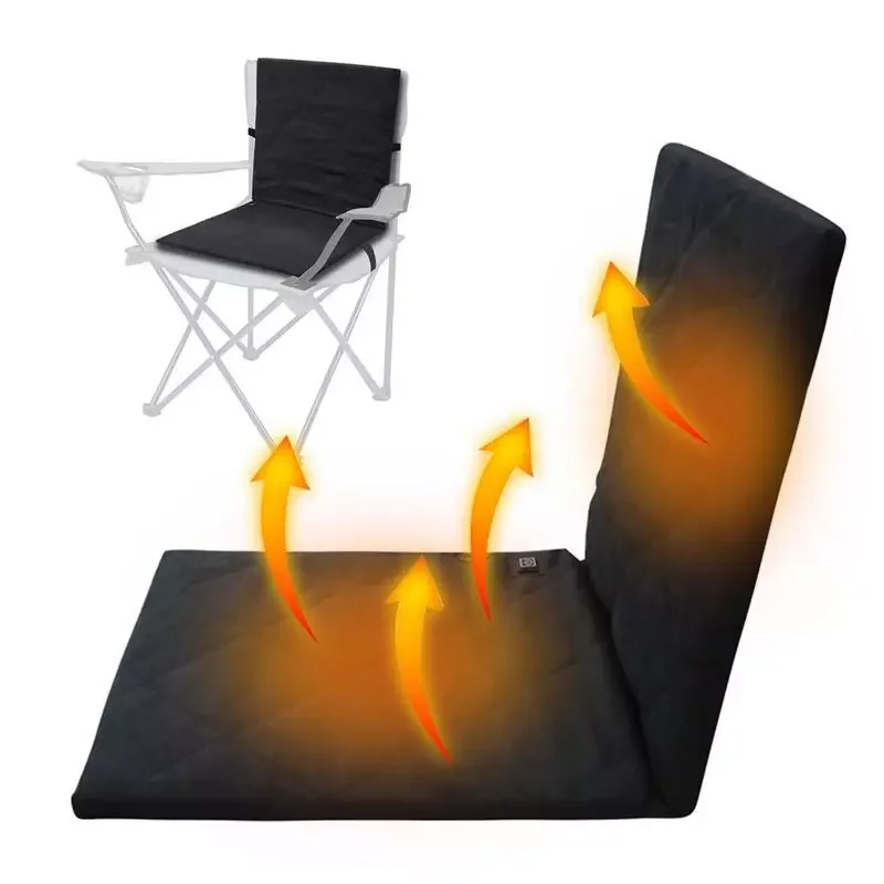 

Warm Chair Cover Heated Chair Cushion Outdoor Camping Heated Sofa Cushion 3 Level Temperature Controller Seat Cushion Heater