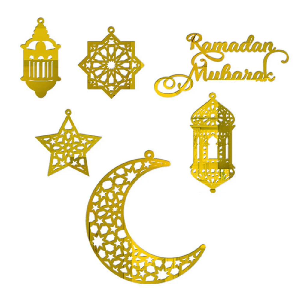 

1 Set Eid Buntings Festival Party Hanging Decors Muslim Festival Bunting Decors