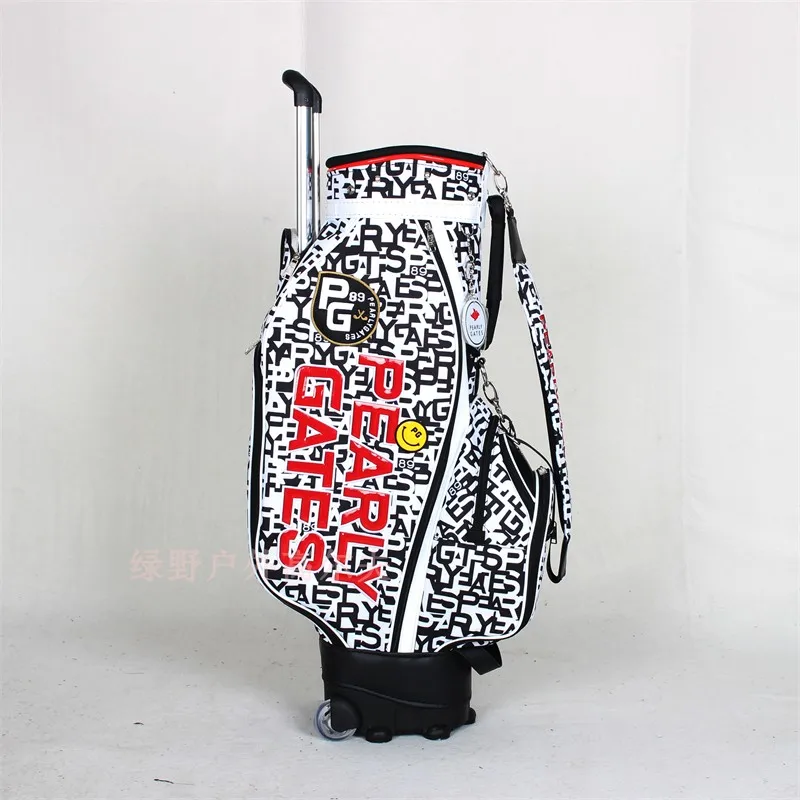 

New pg Golf Bag Golf Wheel Pull Rod Bag Fashion Luxury Sports Club Golf Bag