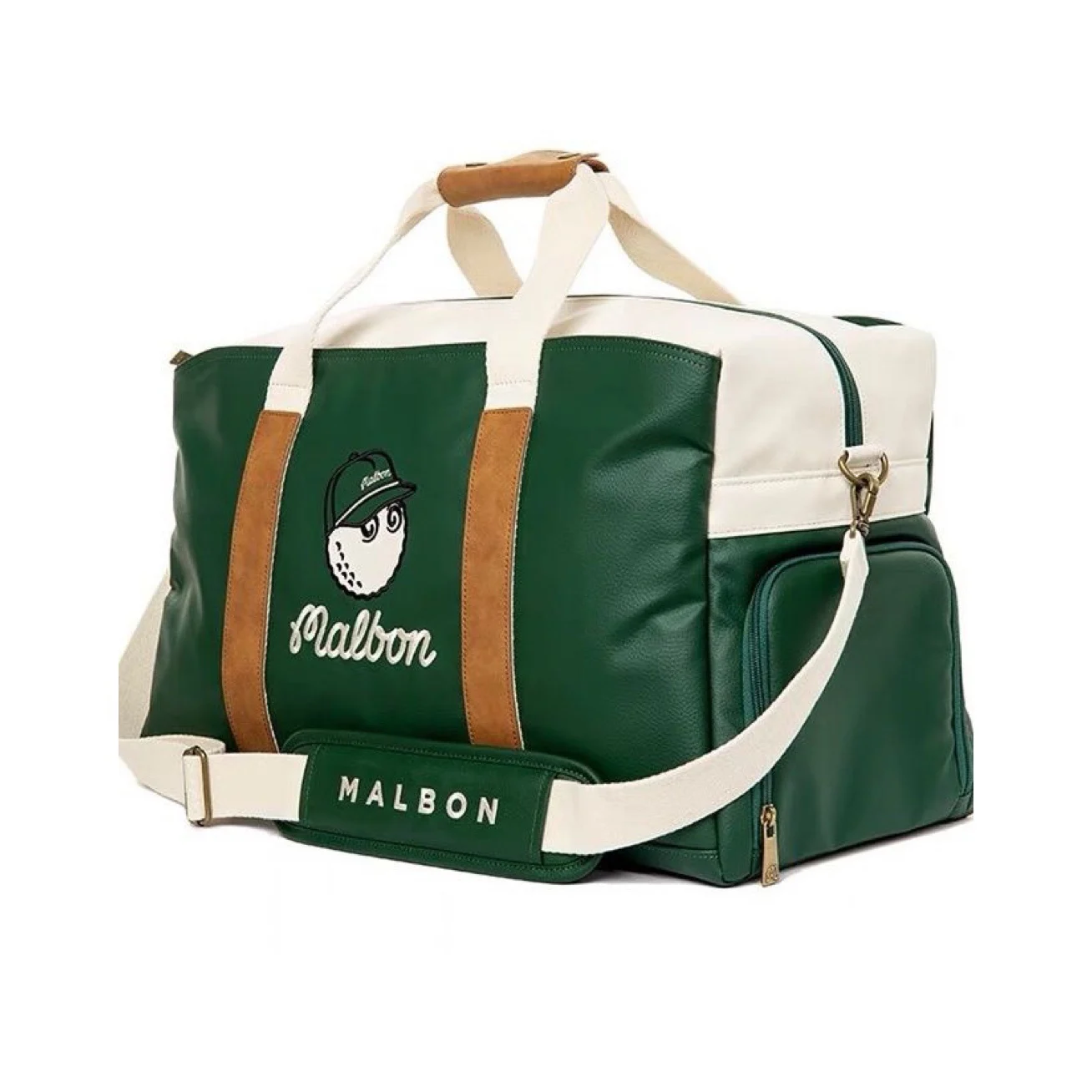2024 MALBON GOLF Fashion Golf Clothing Bag Korean Men's and Women's Same Style New Classic Boston Handbag Travel Bag