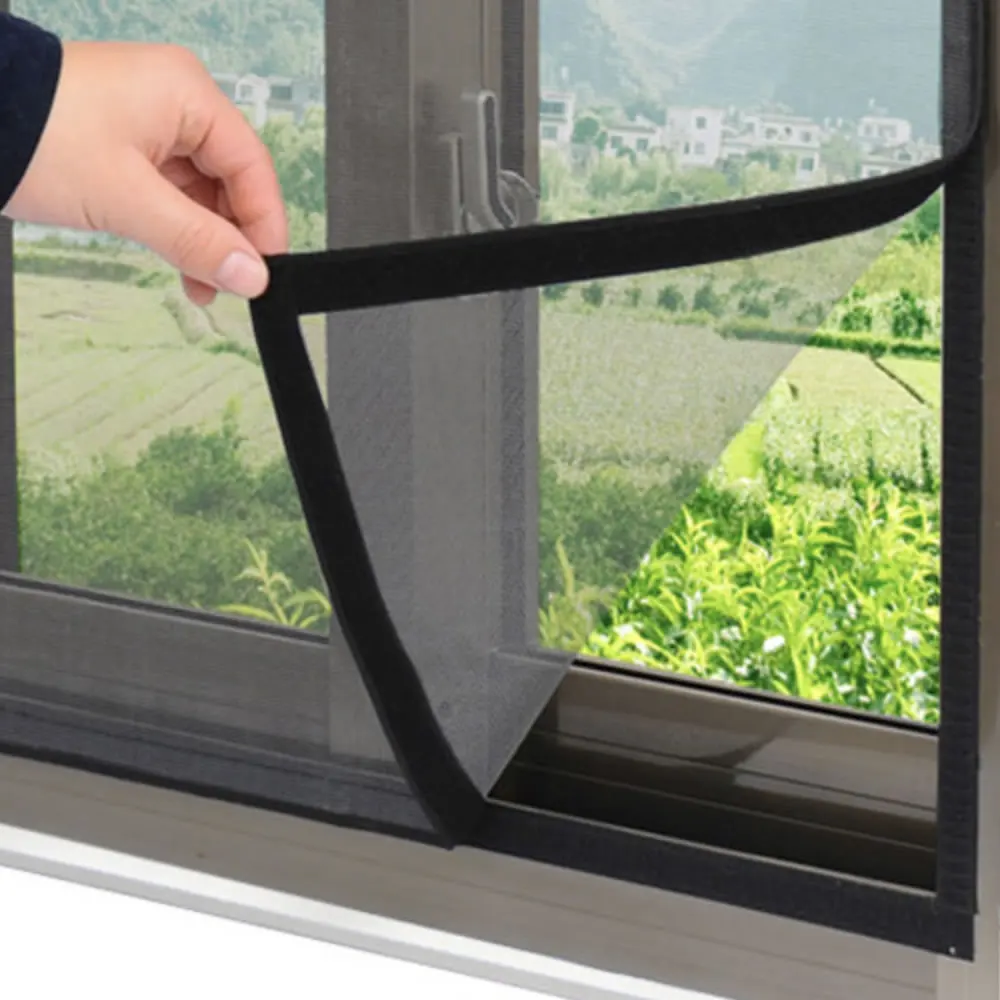 

Сетка для оконного экрана, Летняя Сетка для защиты от комаров, размер под заказ, сетка для двери, занавеска для окна