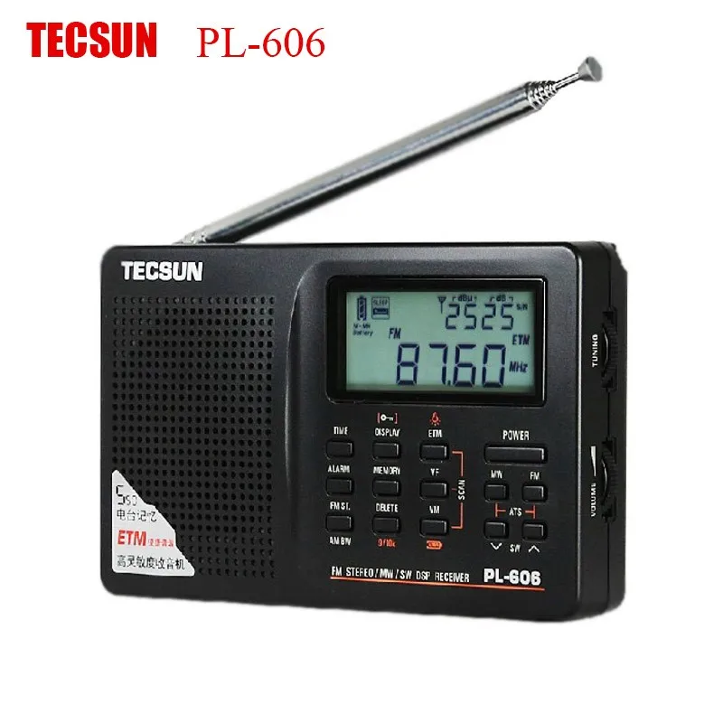 

Original TECSUN PL-606 DSP Radio FM Stereo/MW/SW/LW Radio Receiver digital full-band FM Stereo Portable Radio